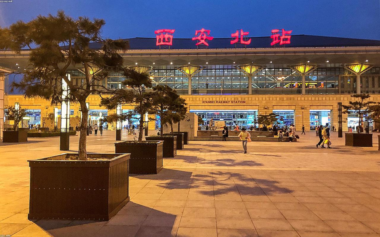 Large high-speed rail station in China